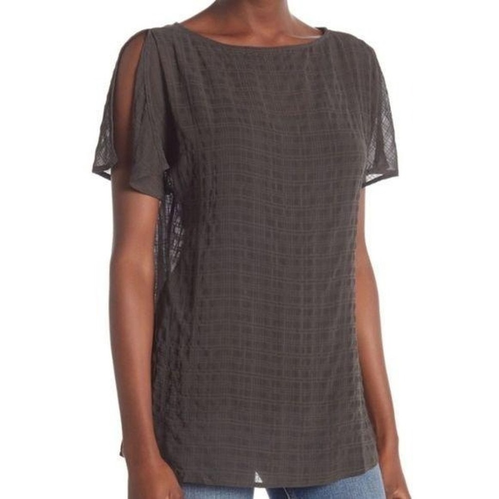 NWT 14th & Union Black Popover Tunic Small